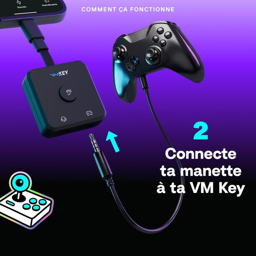 Voicemod Key - VMKey Modificateur de Voix en Temps Réel et Soundboard pour Consoles de Jeu (Compatible avec PS5, PS4, Xbox, SWITCH2) - 4