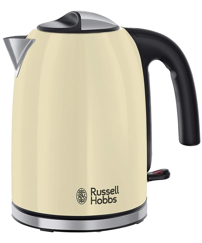 Russell Hobbs Kettle [1.7l, 2400W] Colours+ stainless steel cream (pressure cooking function, removable lime filter, optimised spout, external water level indicator) tea maker 20415-70 - 4