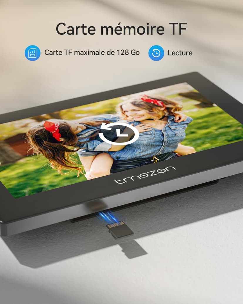 TMEZON 2 Fils Visiophone Connecté Interphone Vidéo Filaire, IP 7’’ Moniteur Ecran Tactile, 1080P Sonnette de Caméra Vision Nocturne, APP Déverrouillage à Distance, Badges RFID, Detection Humaine, M790 - 7