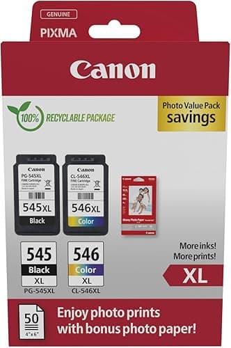 Canon PG-545 XL CL-546 XL VALUE Pack of 2 cartridges (Bla…
