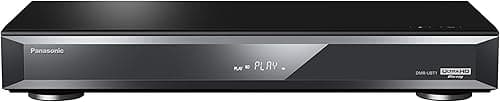 Panasonic Lecteur Blu Ray UHD enregistreur Full HD DMR-UBT1EC-K I Réglage HDR automatique Convertisseur 4K Lecture Audio Hi-Res Disque dur 1 To Wifi intégré noir - Version Française