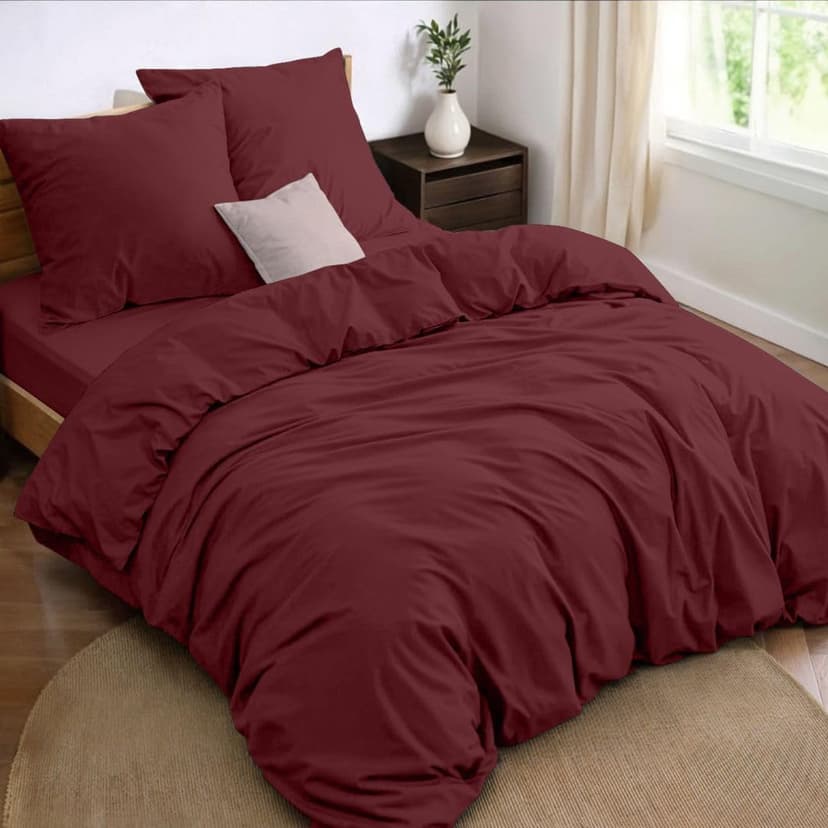 Dreamzie Parure de Lit 140x190 4 Pièces Housse de Couette… - 1
