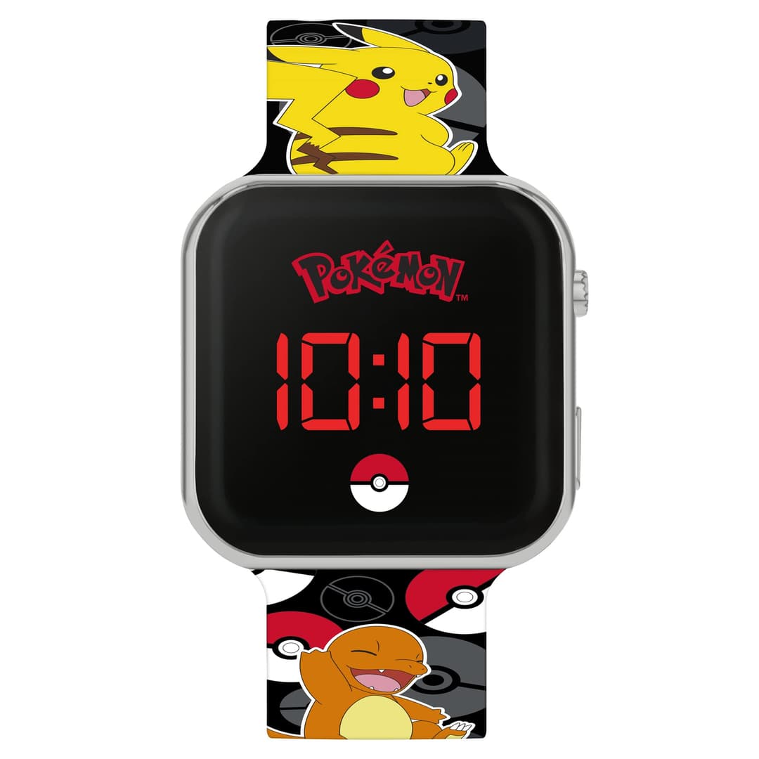 Pokemon, Montres Bracelet Garçons, Black Printed, POK4322