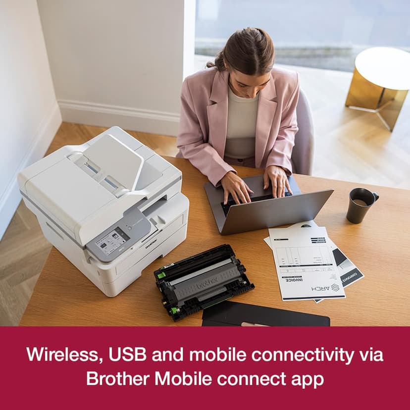 Brother Professional MFC-L2960DW wireless mono laser all-in-one printer Print, copy, scan & fax A4 Hi- Speed USB 2.0 UK Plug - 5