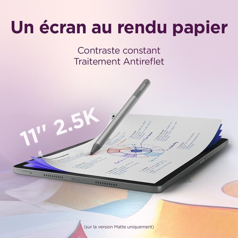 Lenovo Idea Tab – Touch Tablet, Integrated AI 11 Inch 2.5K, 90Hz (MediaTek Dimensity 6300, 8 Cores, 8 GB RAM, UFS 2.2 128GB, Android 15, Wifi5 + Bluetooth) Tab Pen + Folio Case – Grey - 5