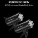 Godox SK400II-V 400Ws Photo Studio Strobe Light 5600±200K Studio Flash Built-in 2.4G Wireless X System with LED Modeling Lamp Bowens Mount Photography Flashes - 2