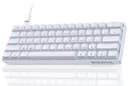 Dierya DK61se Mechanical Gaming Keyboard,60 percent Brown Switches,Ice Blue LED Backlit,Detachable USB-C Cable,Full-Key Rollover for Computer/PC/Laptop/MAC,US Layout,White - 1