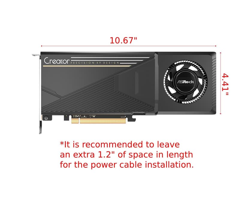 ASRock Intel Arc Pro B60 Creator 24GB Graphics Card, Intel Xe2-HPG Architecture, 24GB GDDR6, PCIe 5.0, 4X DisplayPort 2.1, Blower Design, 0dB Silent Cooling - 4