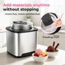 Vpcok Direct Ice Cream Maker, Electric Ice Cream Maker, Stainless Steel Ice Maker, 2L Ice Maker and Ice Cream Maker for Ice Sorbet, Ice Cream and Ice Yogurt - 6
