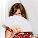 iZoeL 24 Wedding Fan White Paper Fan Handheld Hand Fan Folding for Guests White Traditional Fans Sumner Gifts for Church Hen Party Wedding Decorations DIY Wall Decor - 6