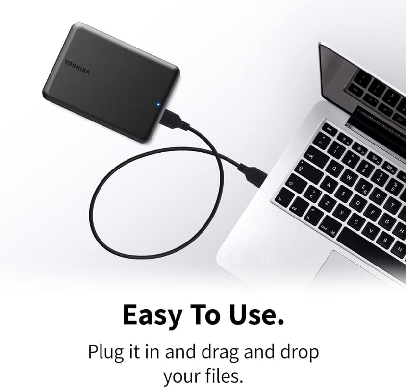 Toshiba Canvio Partner 2TB Portable 2.5’’ External Hard Drive, USB 3.2, Mac & Windows compatible. (HDTB520EK3AB) - 3