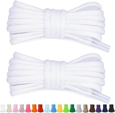 Stepace 2 Paires de Lacets Arrondis de 60cm Pour Baskets,…
