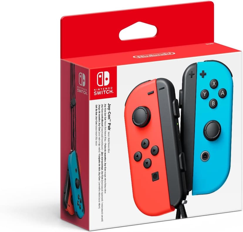 Nintendo Switch Joy-Con Controller Pair - Neon Red/Neon Blue (Nintendo Switch) - 1