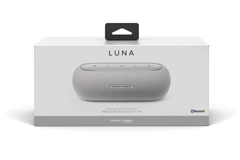 Harman Kardon Luna, Enceinte portable Bluetooth, autonomie de 12 h, étanche à l'eau et à la poussière IP67, son et basses puissantes, Gris - 2