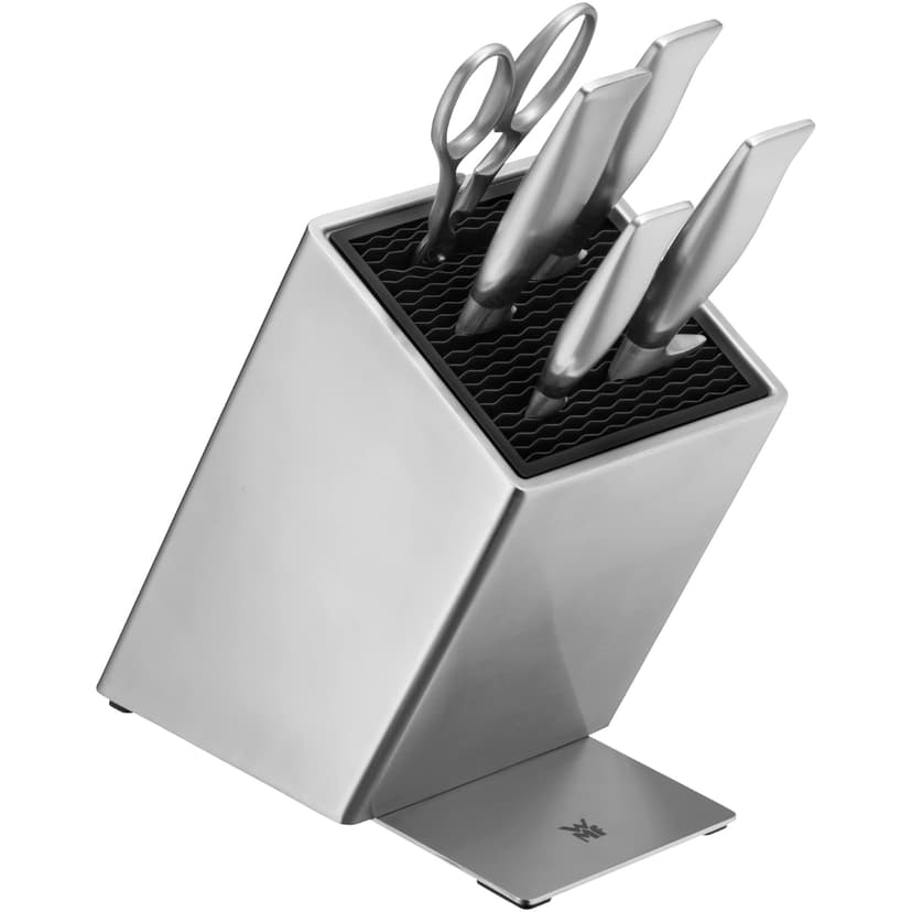 WMF Grand Gourmet Knife Block with Knife Set, 6 Pieces, Made in Germany, 4 Forged, Scissors, Stainless Steel Block, Performance Cut' - 4