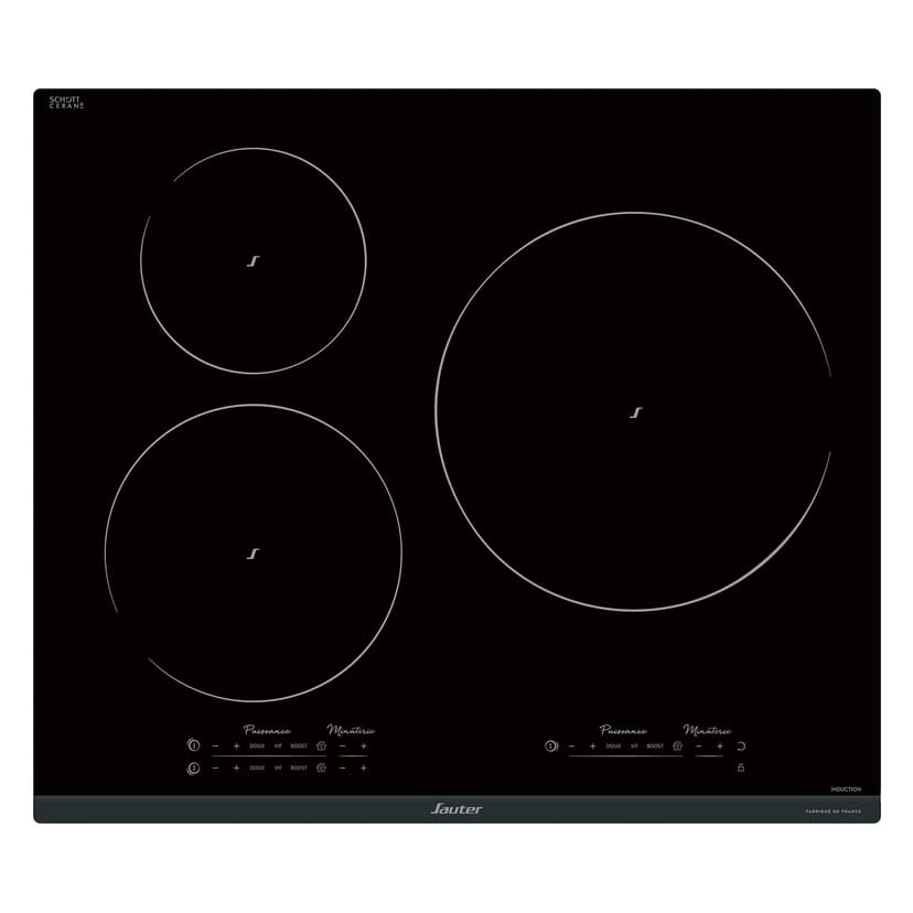 Sauter SPI9544B plaque Noir Intégré 60 cm Plaque avec zone à induction 3 zone(s) - 1