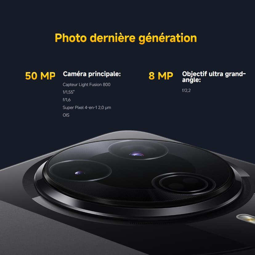 XIAOMI Smartphone POCO F7 Pro, 12+256, Noir, Batterie 6000mAh, HyperCharge 90W, HyperAI (Chargeur Non Inclus) - 7