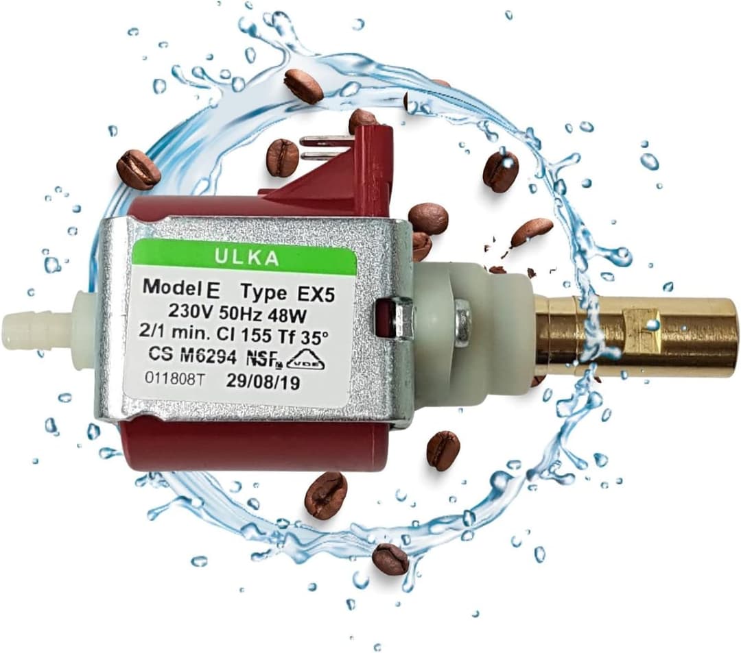 LICHTBLAU Ulka EX5 Pump 48 W 230 V I Replacement Pump Suitable for Philips Saeco 996530007753 12000140 and Miele 5035150 I Replacement Water Pump Coffee Machine