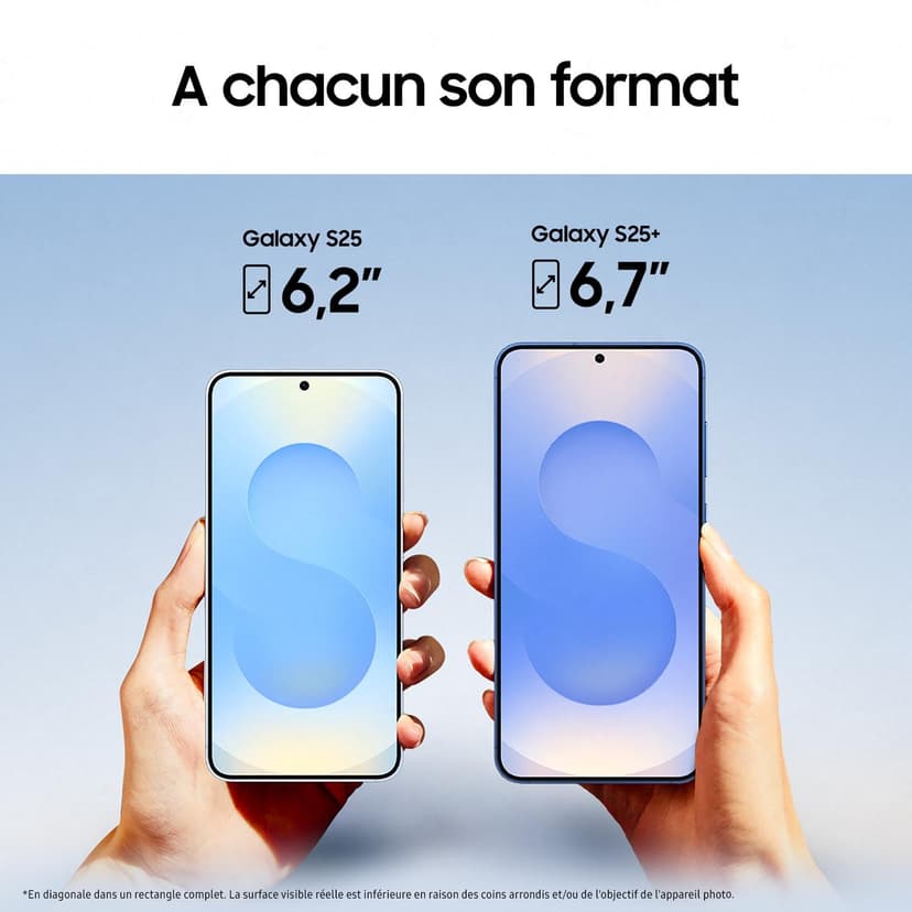 Samsung Galaxy S25, Smartphone Android 5G avec Galaxy AI, 128 Go, Chargeur secteur rapide 25W inclus, Smartphone déverrouillé, Bleu Nuit, Version FR - 6