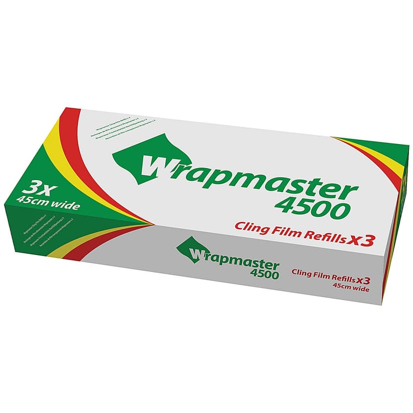 Wrapmaster Number 4500 Cling Film Rolls, Pack of 3 - 1