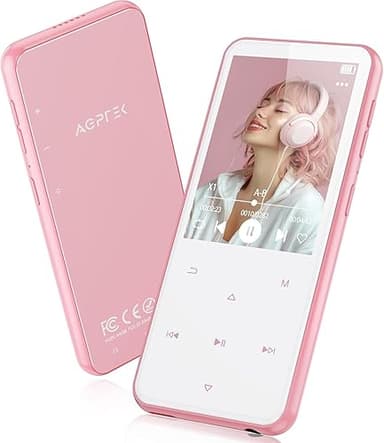 AGPTEK 64Go MP3 Bluetooth avec Haut-Parleur, 2.4" Grand É…