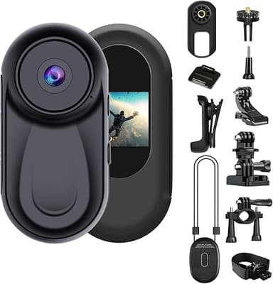 OBEST Mini Action Cam Night Vision 360 Action Camera Body…