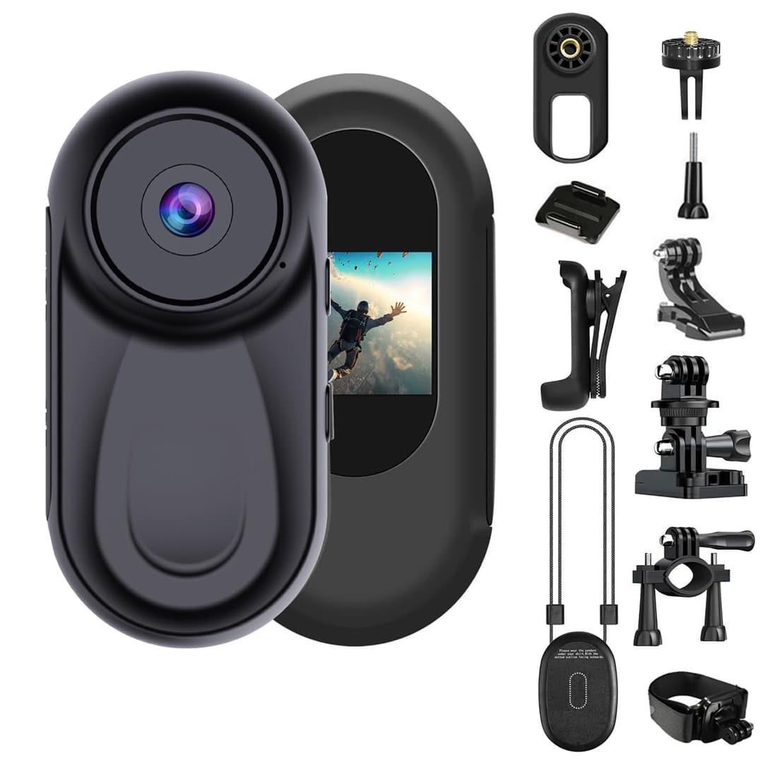 OBEST Mini Action Cam Night Vision 360 Action Camera Body…