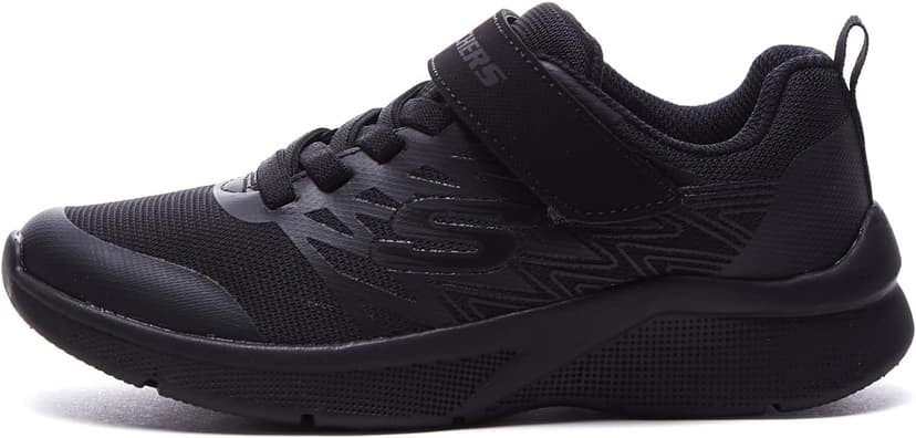 Skechers Garçon Microspec Texlor Baskets Tendance, Noir, 34 EU - 1
