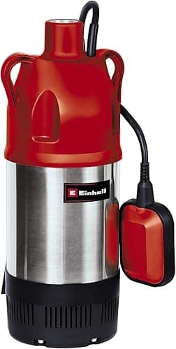 Einhell Submersible Pressure Pump GC-DW 900 N (900 W, max. 6000 l/h, 32 m Head, Foreign Bodies up to 2.5 mm, infinitely Height-Adjustable Float Switch)