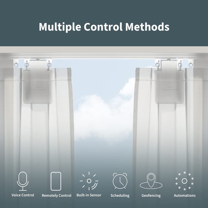 Aqara Smart Curtain Motor E1(Rod Version, 1 Pack), REQUIRES AQARA Zigbee 3.0 HUB, Electric Curtain Driver for Remote Control and Home Automation, Support HomeKit, Alexa, Google Assistant and IFTTT - 3