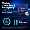 Intel® Core™ Ultra 7 Desktop Processor 265, 20 cores (8 P-cores + 12 E-cores) up to 5.3 GHz - 2