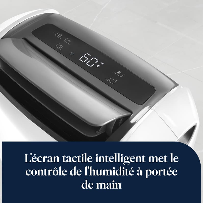 De'Longhi Tasciugo AriaDry Multi - Deumidificatore Casa Portatile, Assorbi Umidità 25L/Giorno, Asciugabiancheria, Antimuffa, Bassa Rumorosità, Timer, Bianco (DDSX225) - 5