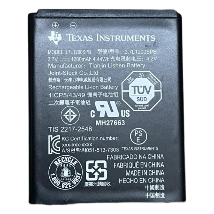 Texas Instruments N2BT/BKT/B TI Battery Pack for Nspire CX, TI-Nspire CX CAS, TI-84Plus CE-T - 1