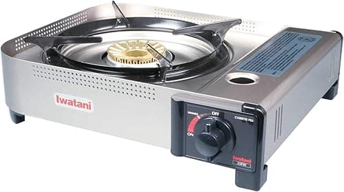Iwatani 35FW Butane Stove, Medium, Metallic
