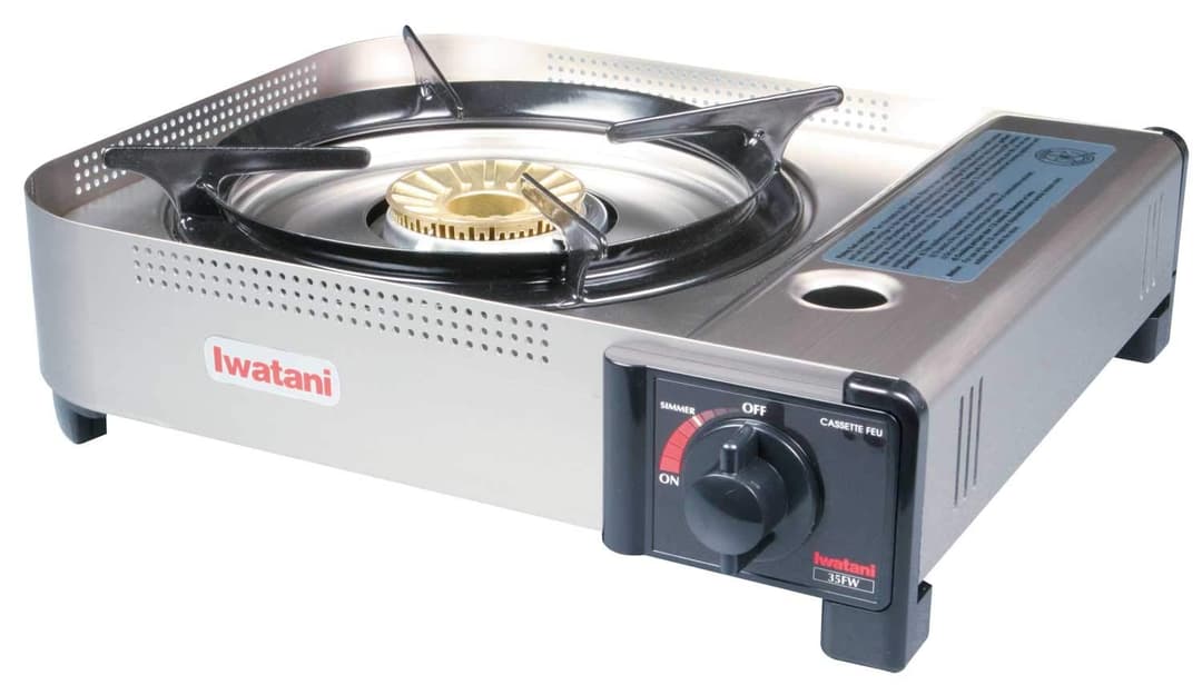 Iwatani 35FW Butane Stove, Medium, Metallic