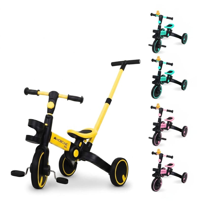 Mobiclinic®, Tricycle 5 en 1, Chase, Évolutif, De, À Ans, Guidon et siège réglables, Ultraléger 3, Kg, Montage Facile, Roues Anti-crevaison, Jusqu'à 25, Porte-Bouteille - 1