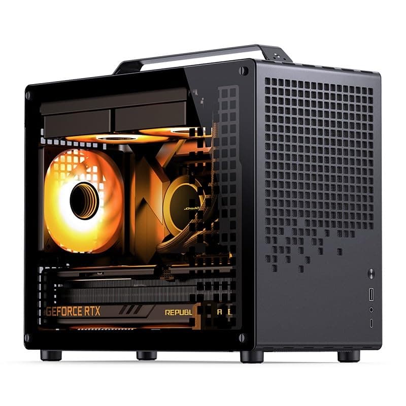Jonsplus MATX Handle Case Z20 - Schwarz - 3
