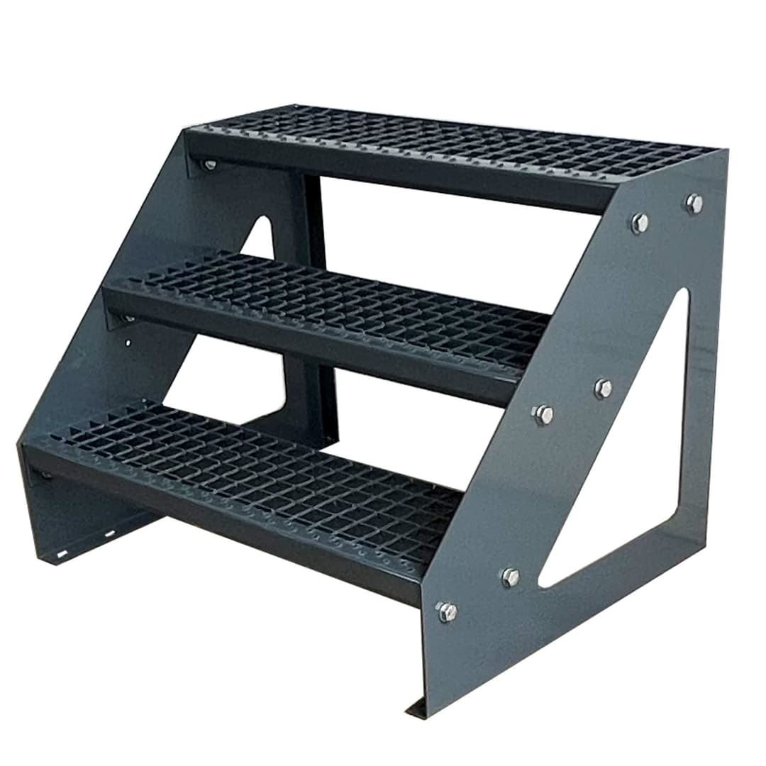 Kaminbau Mierzwa Premium Steel Stairs Freestanding Galvan…