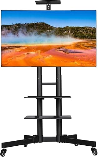 Yaheetech Support TV sur Pied Meuble TV Mobile Charge Max…