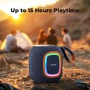 RIENOK Bluetooth Speaker Wireless Portable Waterproof Speaker with Lights FM Radio 15-Hour Playtime Bluetooth 5.3 TF Card USB Playback Mini for Home Garden Party Camping Travel - 3