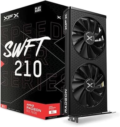 XFX SPEEDSTER SWFT210 RADEON RX 7600 CORE Gaming Graphics…