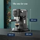 De'Longhi Dedica Style, Traditional Barista Pump Espresso Machine, Coffee and Cappuccino Maker, EC685BK, Black - 9