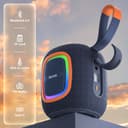 RIENOK Bluetooth Speaker Wireless Portable Waterproof Speaker with Lights FM Radio 15-Hour Playtime Bluetooth 5.3 TF Card USB Playback Mini for Home Garden Party Camping Travel - 2