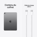 Apple iPad Air 11 Pouces (M4) : Écran Liquid Retina, 128 Go, Caméras Avant/arrière 12 MP, Wi‑FI 7 avec Apple N1, Touch ID, Autonomie d’Une journée – Gris sidéral - 6