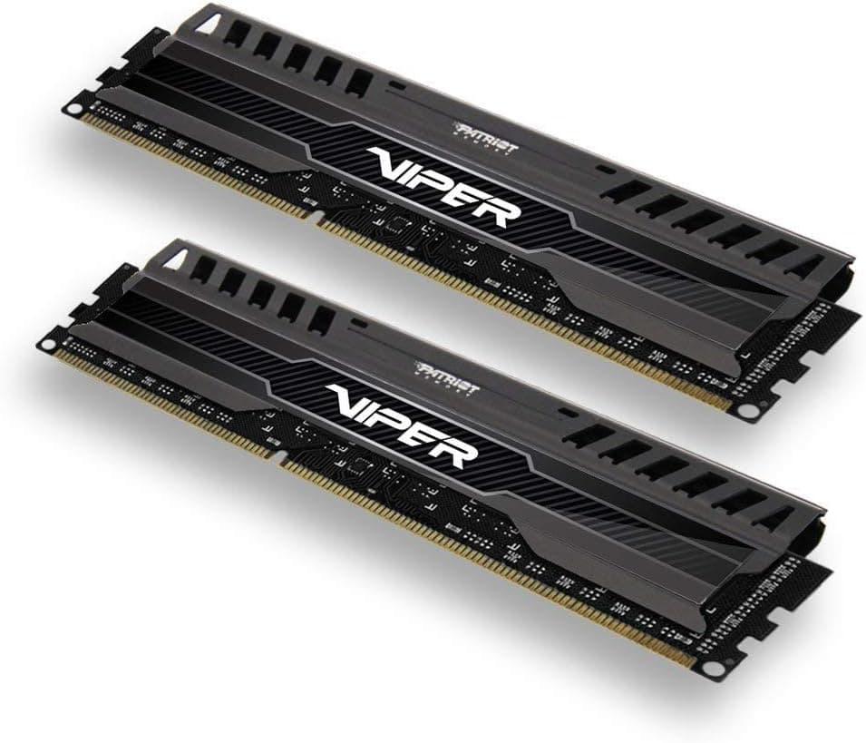 Patriot Viper 3 Series, Black Mamba, DDR3 8GB (2 x 4GB) 1600MHz Dual Channel Kit (PV38G160C9K)