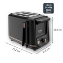 Tefal Includeo TT533811 Tostadora, 2 compartimentos, pinzas magnéticas, Tostador botones grandes, 7 niveles de tostado, bandeja recogemigas extraíble, palanca de extracción - 3
