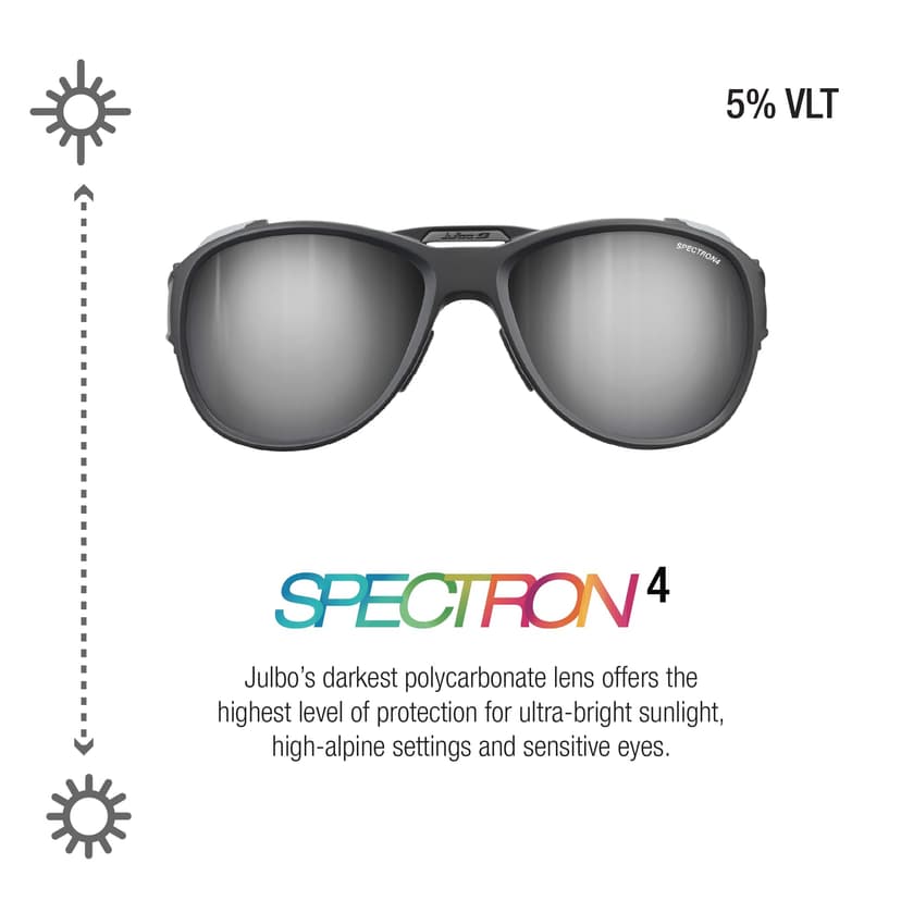 Julbo Explorer 2.0 Lunettes de Soleil Homme, Noir Mat/Gris, Taille Unique - 3