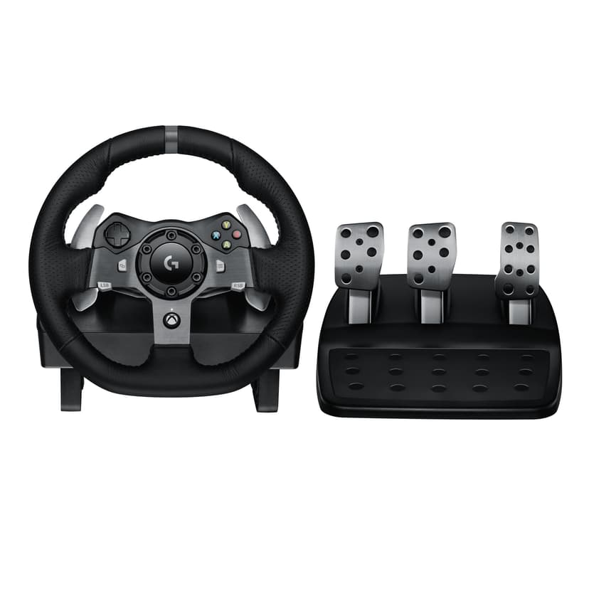 Logitech G G920 Driving Force volant de course et pédales pour Xbox Series X|S, Xbox One, PC et Mac, Prise éléctrique Anglaise - Noir - 1