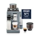 Delonghi Rivelia EXAM440.55.G, Fully Automatic Coffee Machine with LatteCrema Hot, Automatic Milk Frother, Compact Size Bean to Cup Coffee Machine, 16 Recipes, Full Touch Colored Display, Pebble Grey - 1