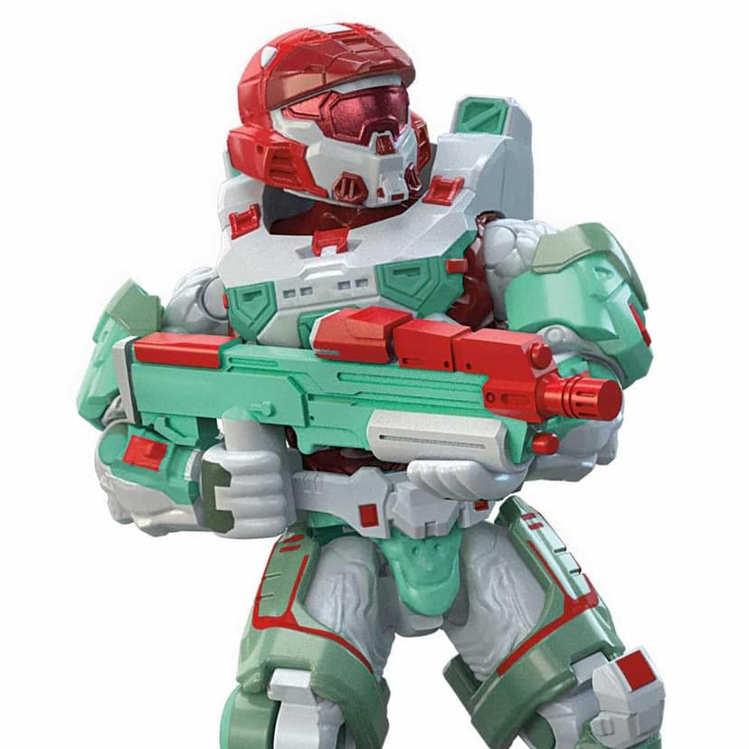 MEGA Halo Hero Collection White Hero Building Toy for Kids Ages 8 and Up - 4
